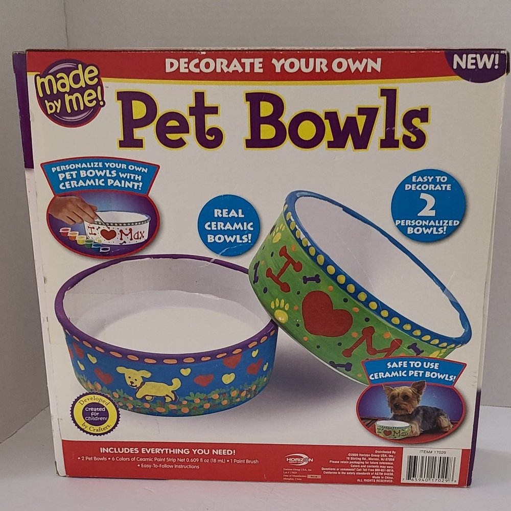 Pet Bowl to decorate kit Brand New #KS015